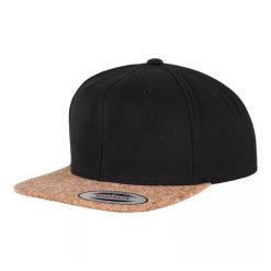 Czapka Z Daszkiem Cork Snapback Cap. Czarne czapki i kapelusze damskie FLEXFIT, bez wzorów. Za 104.99 zł.
