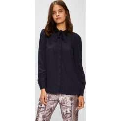 Silvian Heach - Koszula. Czarne koszule damskie Silvian Heach, z poliesteru, casualowe, z włoskim kołnierzykiem, z długim rękawem. W wyprzedaży za 229.90 zł.