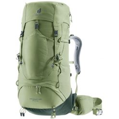 Plecak trekkingowy damski Deuter Aircontact Lite 35 + 10 SL - grove/ivy. Zielone plecaki damskie Deuter, bez wzorów, z materiału, klasyczne. Za 739.99 zł.