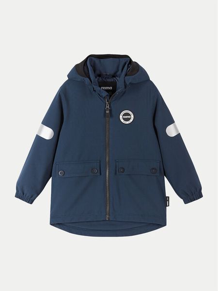 Reima Kurtka przeciwdeszczowa Symppis 5100045B Granatowy Regular Fit. Niebieskie kurtki i płaszcze dla chłopców Reima, bez wzorów, z syntetyku, sportowe, bez kaptura. Za 299.99 zł.