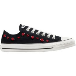 Buty sportowe Converse Chuck Taylor All Star Valentine Day. Czarne obuwie sportowe damskie Converse, bez wzorów, z tkaniny. Za 390.00 zł.