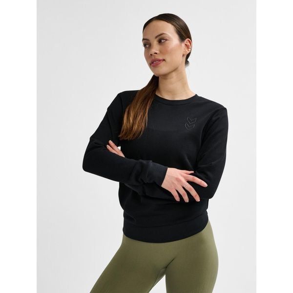 Bluza damska Hummel Active. Czarne bluzy damskie Hummel, bez wzorów, z materiału, bez kaptura, na fitness i siłownię. Za 217.00 zł.