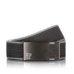 Pasek męski parciany 115cm Paolo Peruzzi szary PW-18. Czarne paski damskie Paolo Peruzzi, bez wzorów, z materiału. Za 34.00 zł.