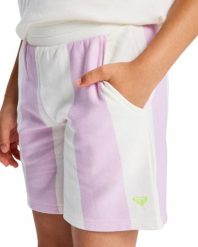 Spodenki dresowe dla Dziewczynki LITTLE THINGS Fioletowy. Fioletowe spodenki dla dziewczynek Roxy, bez wzorów, z bawełny, klasyczne. Za 129.99 zł.