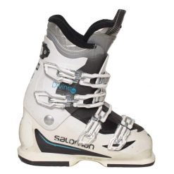 Używane buty narciarskie - SALOMON Divine 60, 35 cm, Stan zadowalający. Obuwie sportowe damskie Salomon, bez wzorów, narciarskie. Za 420.00 zł.