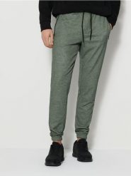 Spodnie - khaki. Brązowe spodnie materiałowe męskie Sinsay, l, bez wzorów. Za 69.99 zł.
