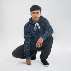 Bluza z kapturem do tańca Starever. Niebieskie bluzy damskie STAREVER, s, bez wzorów, z bawełny, sportowe, bez kołnierzyka. Za 139.99 zł.
