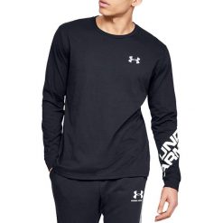 Under Armour Wordmark Sleeve Longsleeve 1344228-001. Czarne bluzki z długim rękawem męskie Under Armour, m, bez wzorów, z bawełny, bez kołnierzyka. W wyprzedaży za 109.99 zł.