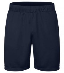 Clique Basic Active Shorts — unisex szorty z spun dyed poliestru Dark Navy. Niebieskie szorty męskie CLIQUE, m, bez wzorów, z dzianiny. Za 102.17 zł.