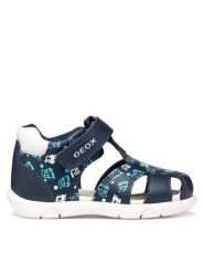 Geox Sandały B Sandal Zapito Boy B556EC 05404 C4P1Z Granatowy. Niebieskie sandały chłopięce Geox, ze skóry, bez zapięcia. Za 179.99 zł.
