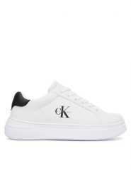 Calvin Klein Sneakersy V3X9-83468-1355 D Biały. Białe trampki i tenisówki chłopięce Calvin Klein, bez wzorów, ze skóry, bez zapięcia. Za 429.99 zł.
