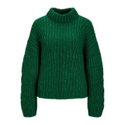 Damski sweter z długim rękawem JJXX maxime. Zielone swetry damskie JJXX, na zimę, bez wzorów, eleganckie, bez kołnierzyka, bez ramiączek, długie, bez kaptura. Za 237.50 zł.
