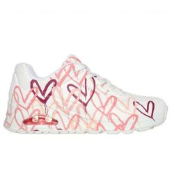 Buty Skechers Sneakersy 155507 Wcrl białe. Białe obuwie sportowe damskie bez wzorów, ze skóry. Za 705.94 zł.