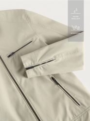 Kurtka biker ze stójką - jasnozielony. Zielone kurtki męskie Reserved, l, bez wzorów, bez kaptura. Za 239.99 zł.