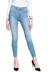 SPODNIE DAMSKIE WRANGLER HIGH RISE SKINNY SOFT CLOUD W27HZI29R 112128152. Spodnie materiałowe damskie Wrangler, l, bez wzorów. W wyprzedaży za 64.99 zł.