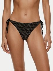 Guess Dół od bikini E6GO15 KCUO2 Czarny. Czarne bikini damskie Guess, xl, z aplikacjami. Za 284.99 zł.