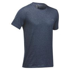 Koszulka turystyczna męska Quechua NH500 Fresh. Brązowe koszulki sportowe męskie QUECHUA, na lato, l, bez wzorów, z bawełny, bez kołnierzyka, bez ramiączek, trekkingowe. Za 59.99 zł.