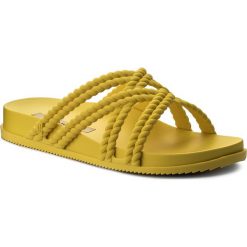 Klapki MELISSA - Cosmic + Salinas Ad 32283 Neon Yellow 01661. Żółte klapki damskie Melissa, bez wzorów, z tworzywa sztucznego, bez obcasa. W wyprzedaży za 179.00 zł.