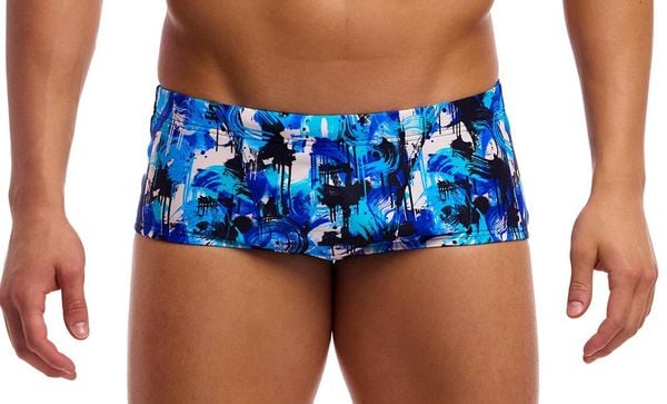 Kąpielówki Funky Trunks You Messer - trunki męskie. Niebieskie kąpielówki męskie FUNKY TRUNKS, l, bez wzorów, z poliesteru, do pływania. Za 159.00 zł.