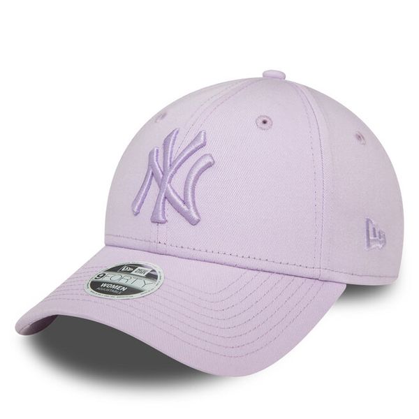 Czapka z daszkiem New Era. Fioletowe czapki i kapelusze damskie New Era, bez wzorów. Za 79.99 zł.