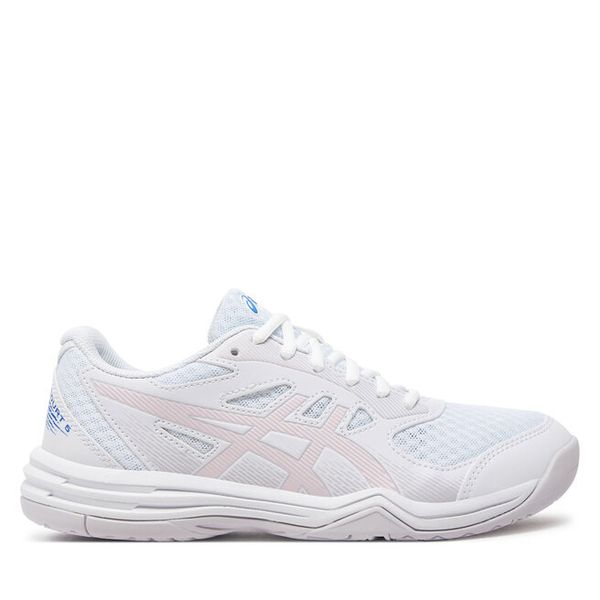 Buty halowe Asics. Białe obuwie sportowe damskie Asics, bez wzorów. Za 341.99 zł.