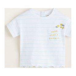 Mango Kids - Top dziecięcy Dreamy 80-104 cm. Białe t-shirty i topy dla dziewczynek Mango Kids, z aplikacjami, z bawełny, bez ramiączek. W wyprzedaży za 29.90 zł.