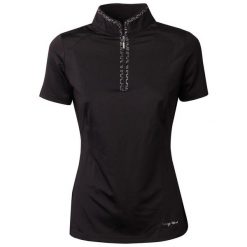 Harry's Horse Wedstrijdshirt Denver - Zwart. Czarne koszule damskie HARRYS HORSE, s, bez wzorów, sportowe, bez kołnierzyka, bez ramiączek. Za 234.50 zł.