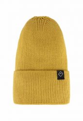 Zimowa czapka damska beanie H-CHILLI. Żółte czapki i kapelusze damskie Volcano, na jesień, bez wzorów, z dzianiny, klasyczne. Za 69.99 zł.