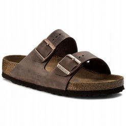 Birkenstock Arizona FL WB Habana 452761 Brązowe 44. Brązowe klapki męskie Birkenstock. Za 475.92 zł.