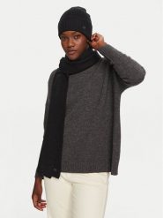 Calvin Klein Zestaw Szalik i Czapka Chunky K60K612621 Czarny. Czarne czapki i kapelusze damskie Calvin Klein, bez wzorów, z materiału. Za 449.99 zł.