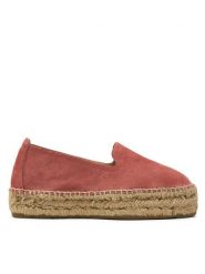 Manebi Espadryle Hamptons Double Sole Espadrilles R 7.0 D0 Różowy. Czerwone espadryle damskie Manebi, bez wzorów, ze skóry, bez obcasa, bez zapięcia. Za 419.99 zł.