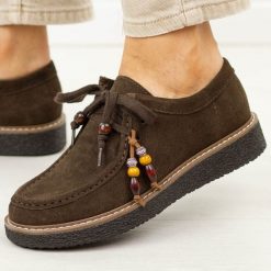 Brązowe skórzane mokasyny damskie T.Sokolski 361. Brązowe mokasyny damskie Sokolski, z jeansu, casualowe. Za 259.00 zł.