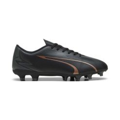 Buty piłkarskie męskie Puma Ultra Play. Brązowe buty sportowe męskie Puma, z materiału, bez zapięcia, do piłki nożnej. Za 222.80 zł.