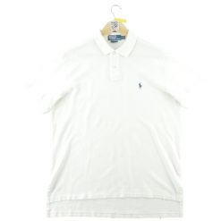 Second life - Koszulka polo męska Custom Fit Polo Ralph Lauren - Stan dobry. Białe koszulki polo męskie Ralph Lauren, l, bez wzorów, casualowe, bez ramiączek. Za 106.46 zł.