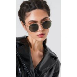 Le Specs Okulary przeciwsłoneczne Revolution - Gold. Brązowe okulary przeciwsłoneczne damskie Le Specs. Za 242.95 zł.