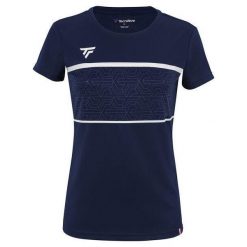 Koszulka damska Tecnifibre Team Tech. Niebieskie koszulki sportowe damskie TECNIFIBRE, l, bez wzorów, sportowe, bez kołnierzyka. Za 179.99 zł.