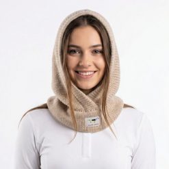 Balaclava Komin jeździecki GALOP WEAR wełna merino z bawełną. Brązowe szaliki i chusty damskie GALOP WEAR, bez wzorów, z bawełny, biznesowe. Za 229.00 zł.
