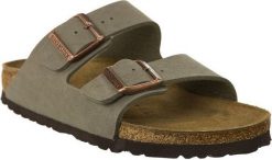 Birkenstock Klapki damskie Arizona szare r. 41 (151213). Szare klapki damskie Birkenstock, bez wzorów, bez obcasa. Za 358.43 zł.