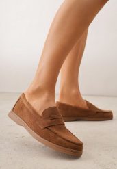 Brązowe Mokasyny Casual VICES z Imitacji Zamszu z Wkładką ze Skóry Naturalnej Sheiris. Brązowe mokasyny damskie Renee, z jeansu, casualowe. Za 79.99 zł.