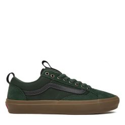 Tenisówki Vans. Zielone trampki męskie Vans, bez wzorów, bez zapięcia. Za 369.99 zł.