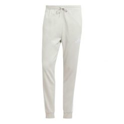 Spodnie do biegania adidas Essentials 3-Stripes Fleece. Czarne spodnie sportowe męskie Adidas, s, bez wzorów, z dresówki, do biegania. Za 249.75 zł.