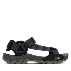 Sandały Jack Wolfskin. Czarne trekkingi damskie Jack Wolfskin, trekkingowe. Za 379.99 zł.