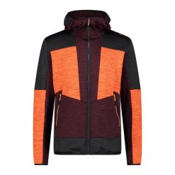 Polarowa bluza z kapturem CMP. Brązowe kurtki sportowe męskie CMP, na zimę, bez wzorów, z polaru, narciarskie. Za 447.60 zł.