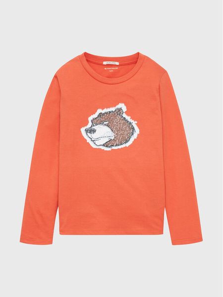 Tom Tailor Bluzka 1033835 Pomarańczowy Regular Fit. Brązowe t-shirty dla chłopców Tom Tailor, bez wzorów, z bawełny, bez ramiączek. Za 59.99 zł.