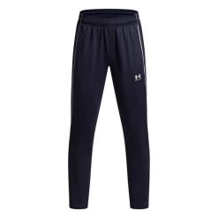 Spodnie sportowe Under Armour UA B Challenger Training P. Białe spodnie sportowe męskie Under Armour, bez wzorów, z materiału, na fitness i siłownię. Za 223.76 zł.