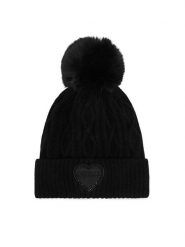 Guess Czapka J6BZ40 Z1523 Czarny. Czarne buty zimowe dziewczęce Guess, z aplikacjami. Za 134.99 zł.