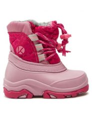 Kimberfeel Śniegowce Waneta Różowy. Czerwone buty zimowe dziewczęce Kimberfeel, ze skóry, bez zapięcia. Za 199.99 zł.