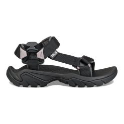 Sandały turystyczne damskie Teva Terra Fi 5 Universal. Czarne obuwie sportowe damskie Teva, bez wzorów, trekkingowe. Za 345.99 zł.