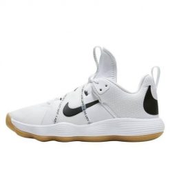 Buty siatkarskie męskie Nike React Hyperset. Białe buty sportowe męskie Nike, z materiału, bez zapięcia, do siatkówki. W wyprzedaży za 526.00 zł.