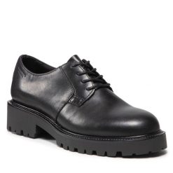 Oxfordy Vagabond Shoemakers. Czarne półbuty damskie Vagabond Shoemakers, bez wzorów, bez obcasa, bez zapięcia. Za 339.99 zł.